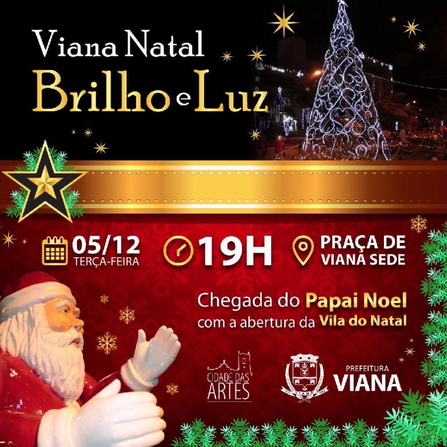 Abertura do Viana - Natal Brilho e Luz é nesta terça (05) em Viana Sede