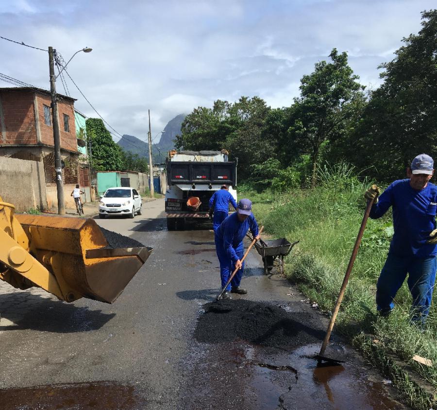 Reparos pós-chuvas continuam em diferentes pontos do município