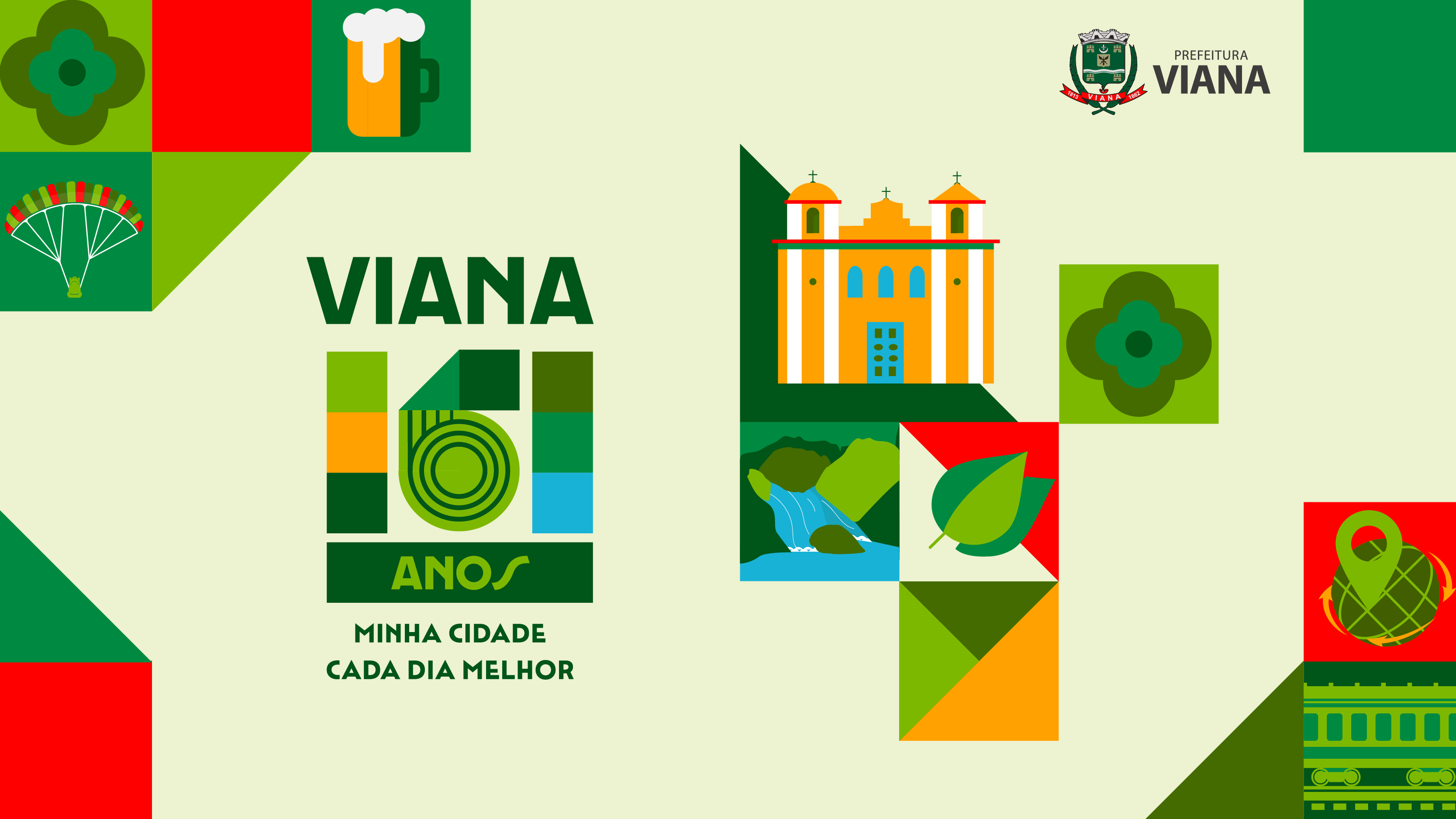Viana lança logo comemorativa pelos seus 161 anos
