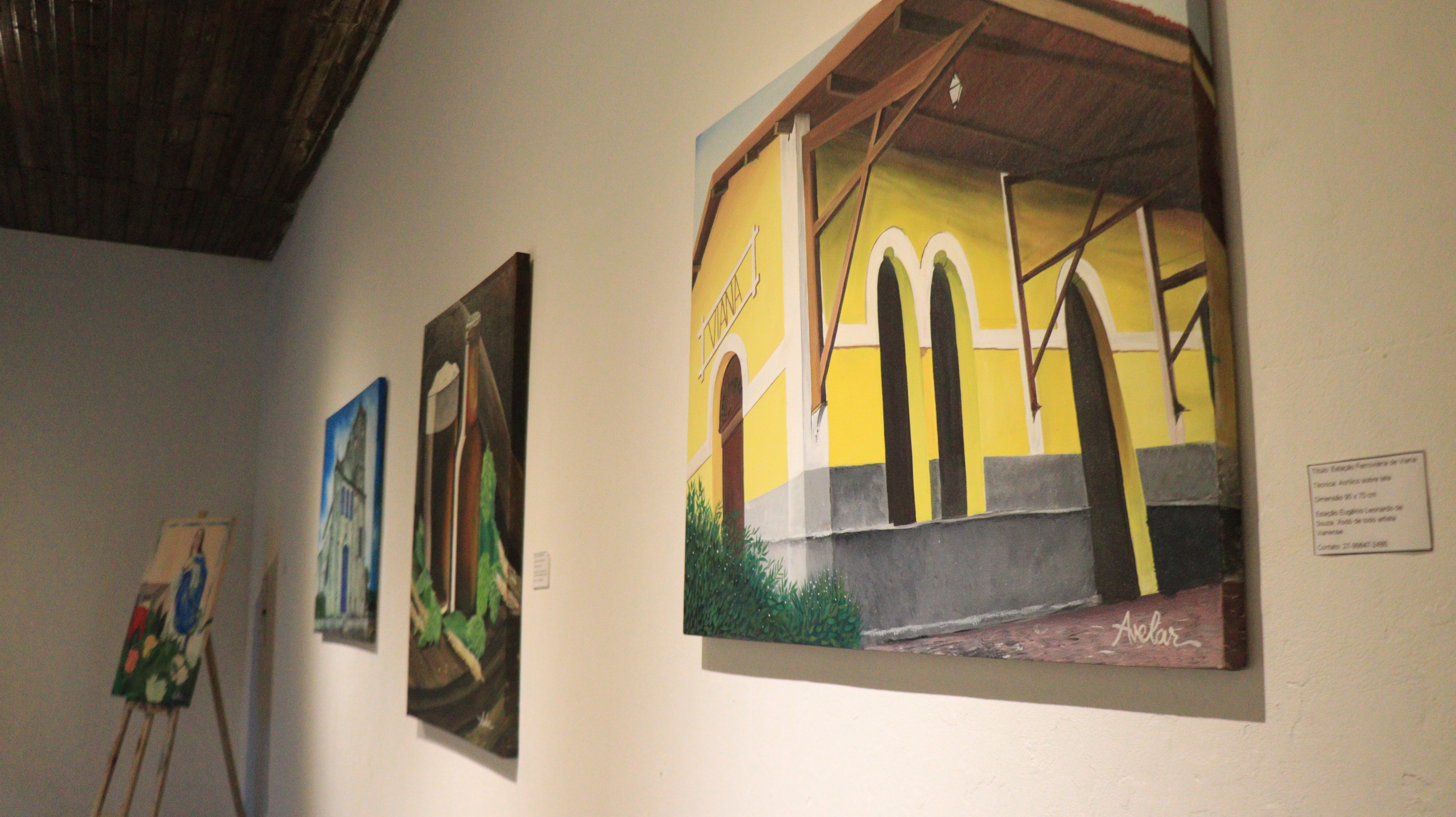 Viana em Cores: Exposição resgata a essência histórica da cidade em obras de arte