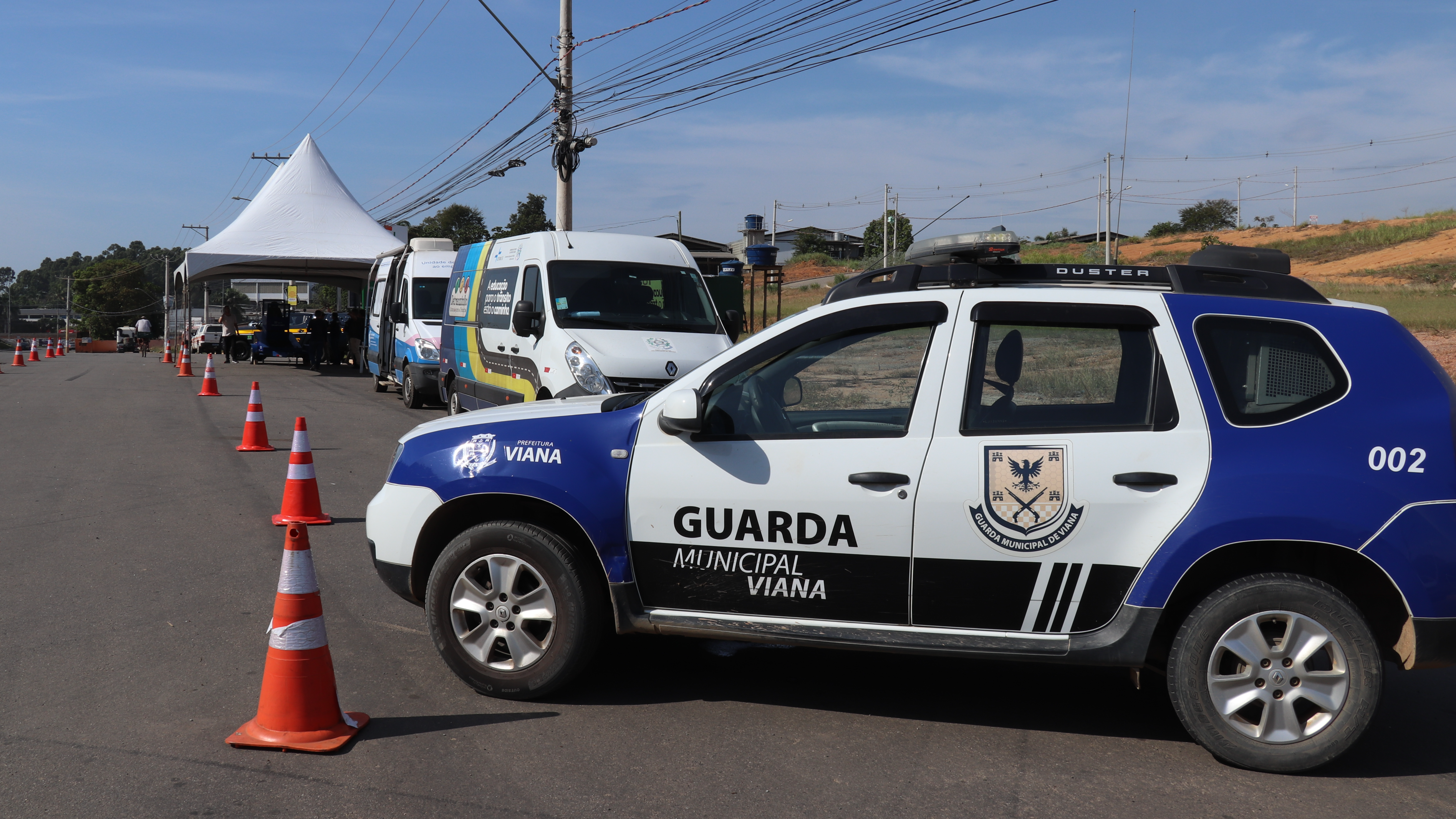 Operação Maio Amarelo realiza atividades em Viana para conscientizar população para reduzir acidentes de trânsito