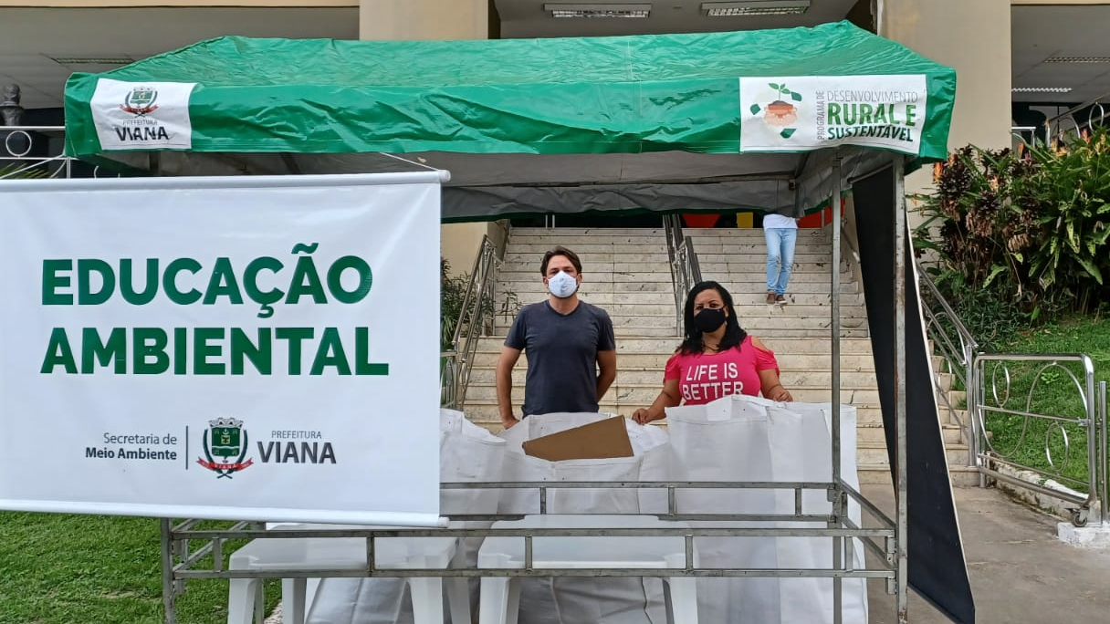 Prefeitura de Viana faz ação de coleta de materiais reciclados e promove conscientização ao meio ambiente